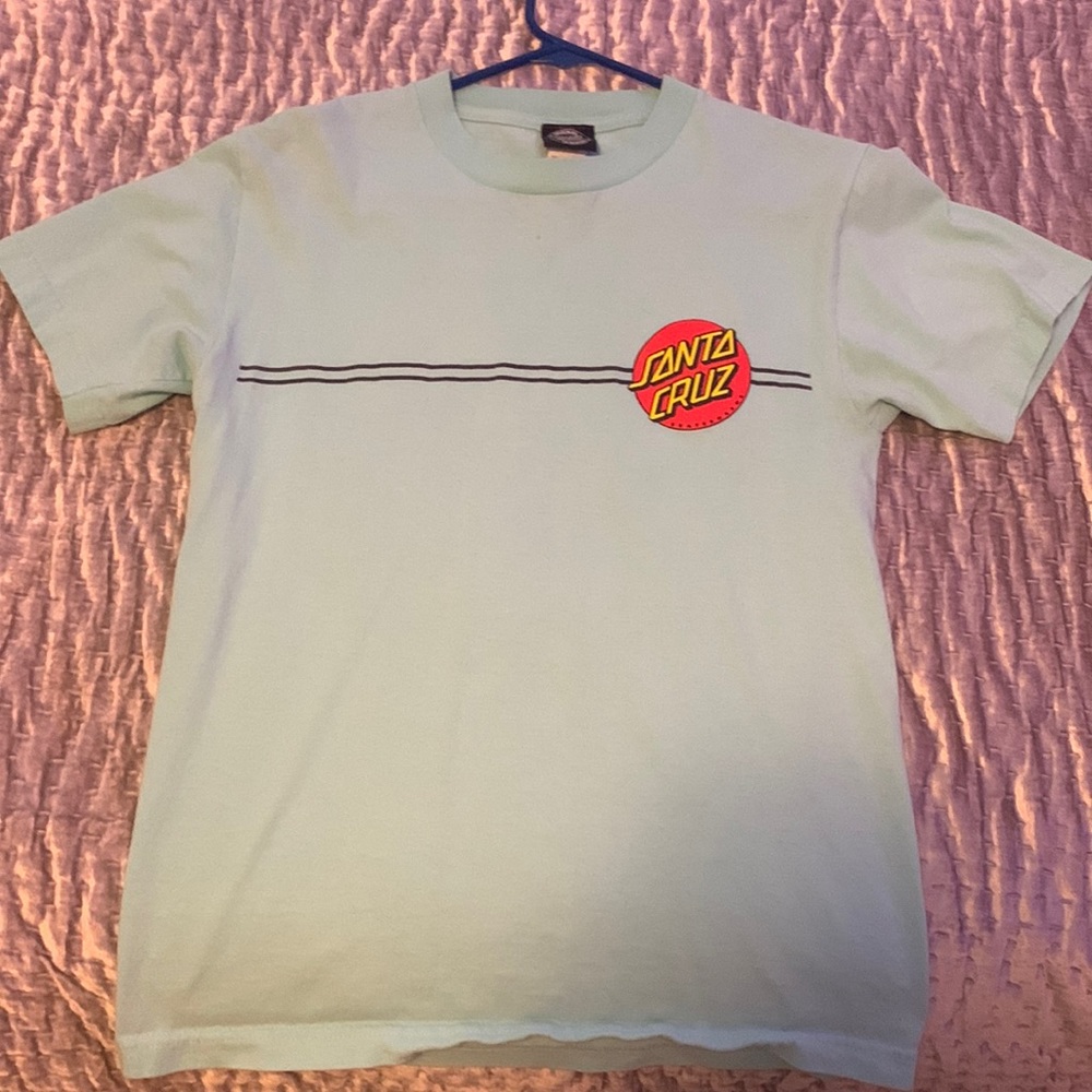 Santa Cruz teal t-shirt